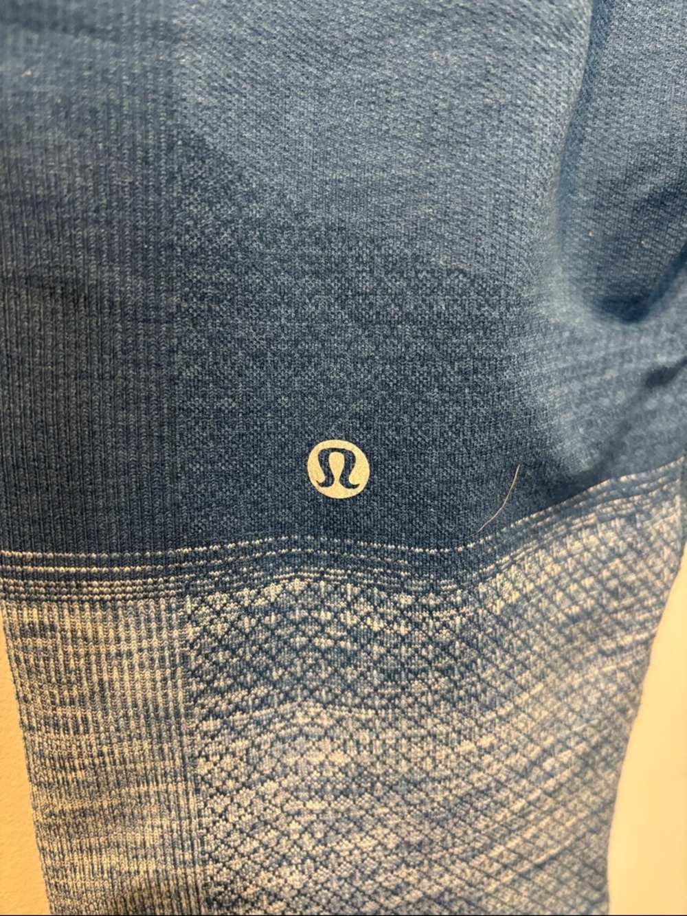 Lululemon Seamlessly Street Crop in Heathered Poseidon - Picture 6 of 7